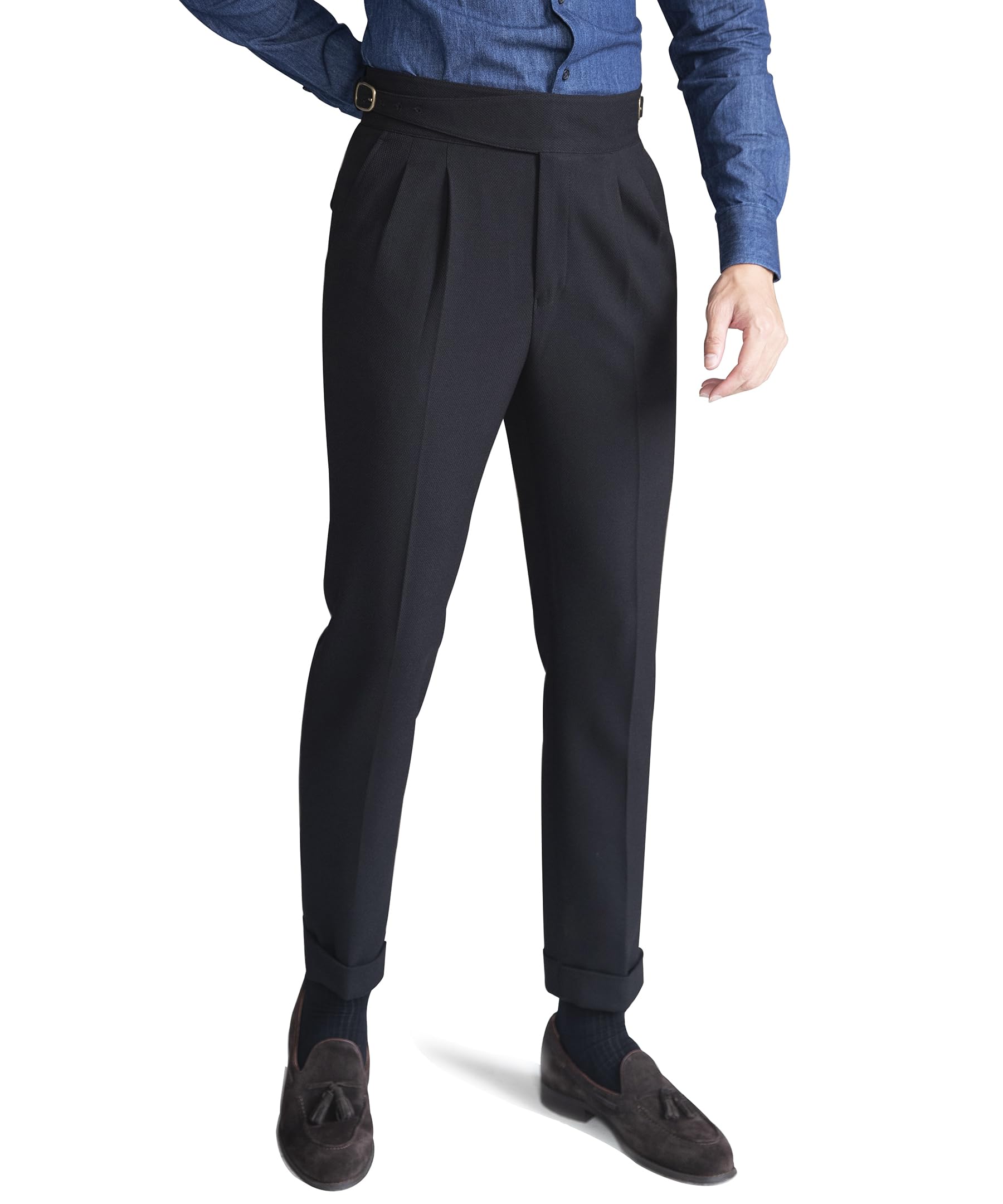 CHOKMAR Men's Classic Gurkha Naples Italian Style Dress